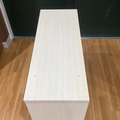 【トレファク神戸南店】スライド式本棚　ホワイト　です‼︎【取りに来られる方限定】の画像