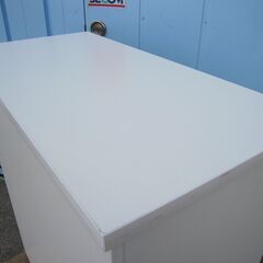 受付カウンター　ホワイト　900ｘ450ｘ1000　ライオン製の画像