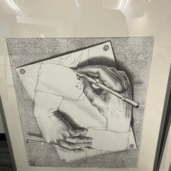 エッシャーの絵の複製ポスターの画像