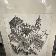 エッシャーの絵の複製ポスターの画像