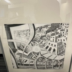 エッシャーの絵の複製ポスターの画像