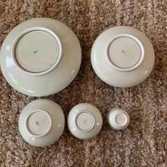 ローズ型お皿　5個セット
の画像