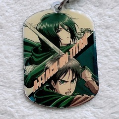 【取引済 受付不可】進撃の巨人 エレン ミカサ キーホルダー チャーム の画像