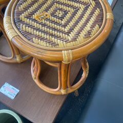 リサイクルショップどりーむ荒田店　No4587 椅子　チェア　籐椅子　丸椅子　オシャレ♪の画像
