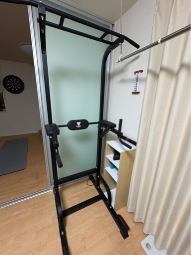 懸垂バーとストレッチゴム 筋トレ
