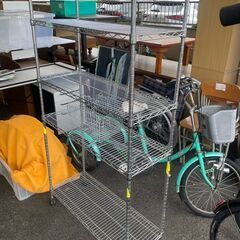 リサイクルショップどりーむ荒田店　No4588 メタルラック　あったら便利♪　一番人気のサイズ♪の画像