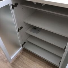 ★リユースのサカイ春日部店★KJ11726 ニトリ レンジ台 ホワイト H101×W120×D51 クリーニング済みの画像