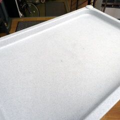 キャスター付き 4段ラック 高91.5×幅46.5㎝ 収納ラック ライトグレー 西岡店の画像