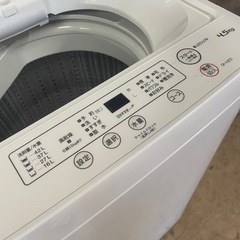 091107美品！ヤマダ4.5kg洗濯機2022年製の画像