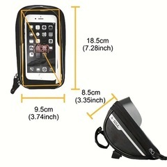 自転車用 スマホポーチ スマホスタンドの画像