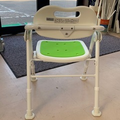美原店 美品 コメリ 折りたたみ シャワーチェア RE346L 肘掛け背もたれ付き　介護用品の画像