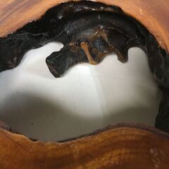 A4314　木製　飾り台　花台　台座　盆栽台　工芸品　木工芸 インテリア コレクション　レトロの画像