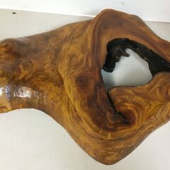 A4314　木製　飾り台　花台　台座　盆栽台　工芸品　木工芸 インテリア コレクション　レトロの画像