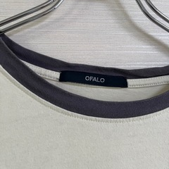 Tシャツ　パステルイエロー×グレー　うさぎの画像
