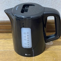 ブラック 電気ケトル 1.2Lの画像