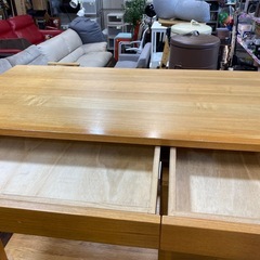 ✏️人気✏️無印良品 デスク シンプル ナチュラル ワゴン付き No.2515 NHの画像