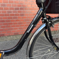 先約ありPanasonic 電動アシスト自転車 ブラック バスケット付きの画像