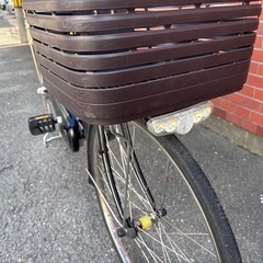 先約ありPanasonic 電動アシスト自転車 ブラック バスケット付きの画像