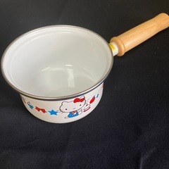 ハローキティ ホーロー 片手鍋 16cm HELLO KITTYの画像