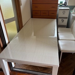 大理石柄ダイニングテーブル　4人掛け　サイズ調整可能‼️の画像