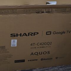 中古美品 シャープAQUOS OLED 4T-C42GQ2 [42吋] 「Medalist S5」搭載の4K有機ELテレビ 直接引き取り大歓迎の画像