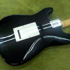 BUSKER'S 島村楽器 エレキギター ストラトタイプ ブラック×アイボリー ソフトケース付き バスカーズ 西岡店の画像