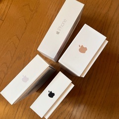 箱のみ。iphoneの箱４つの画像