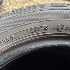 165/60r15 ダンロップ　夏タイヤ 2017年製 残溝わずかの画像