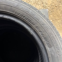 165/60r15 ダンロップ　夏タイヤ 2017年製 残溝わずかの画像