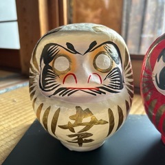 幸福だるま　赤と白 2個セットの画像