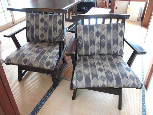 飛騨家具 ibata/イバタ　肘付回転椅子　２脚　木製　高級家具