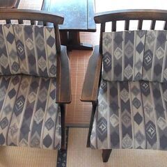 飛騨家具 ibata/イバタ　肘付回転椅子　２脚　木製　高級家具の画像