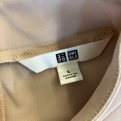 K509-139  UNIQLO ノースリーブ くすみピンク レディース Lサイズ  汚れ有りの画像