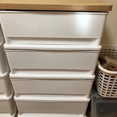 天板付きプラスチックチェストの画像