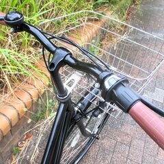中古自転車 ママチャリ 自転車 6段変速 26インチ LEDライト ブラック 通勤 通学 近所のお出掛けなどにの画像