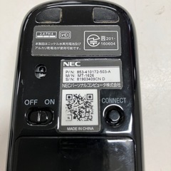 H2509-206 NEC Bluetoothワイヤレスマウス MT-1626 年式表記無し 動作確認済み 単3電池2本使用 ※電池は付いていません 中古の画像