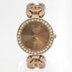 動作品 MOYEE クオーツ式腕時計 3針 ラインストーン レディース ブレスウォッチ 25年9月電池交換 札幌市 清田区 平岡の画像