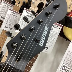 安心のセッティング済み初心者ギター!SELDER STC-04/BB 闇より暗い慟哭のマットブラックの画像