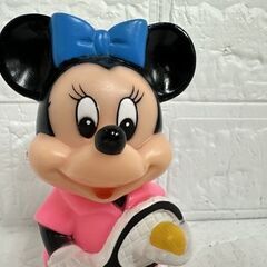 ディズニー ミニーマウス 三菱銀行 ソフビ 貯金箱 WALT DISNEY PRODUCTIONS レトロ 現状品 札幌市 白石店 の画像