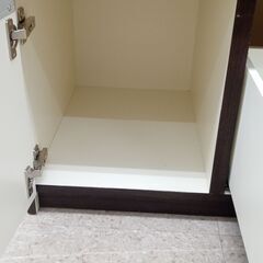 ★リユースのサカイ高崎店★TJ12796  食器棚 ブラウン H85×D50×W105 クリーニング済みの画像