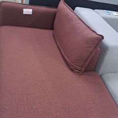 【リサイクルショップどりーむ天保山店】No.4092　カウチソファ　ソファベッド　ワインレッド　当店オススメ商品🎵　お手頃価格🎵の画像