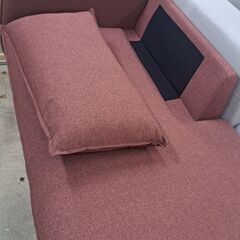 【リサイクルショップどりーむ天保山店】No.4092　カウチソファ　ソファベッド　ワインレッド　当店オススメ商品🎵　お手頃価格🎵の画像