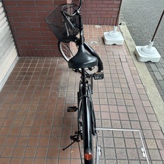 26インチ　ママチャリ　ブラック　の画像