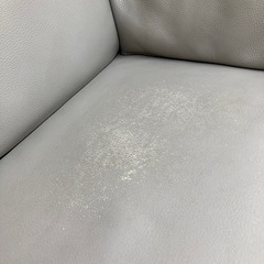 電動リクライニングカウチソファー　※座面剥がれあり。の画像