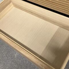 シギヤマ ローチェスト クロスタイム サボナ 幅120 ホワイトオーク材 サイドボード リビング インテリア ② 中古家具 店頭引取歓迎 R10063の画像
