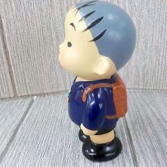 北海太郎 貯金箱 レトロ ソフビ 約12.5㎝ 昭和レトロ ノベルティー 北海道銀行 西岡店 の画像
