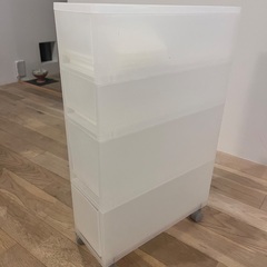 無印キャスター付収納ストッカーの画像