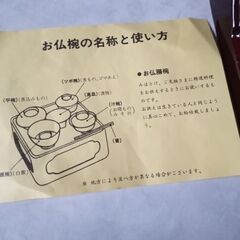 お仏膳椀の画像