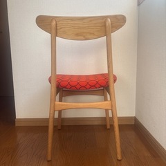 enstol 国産無垢材チェア　ミナペルホネン生地 　の画像