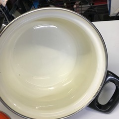 万代店　レトロ　　可愛い　18cm鍋　　ホーロー　ミッチホーローの画像
